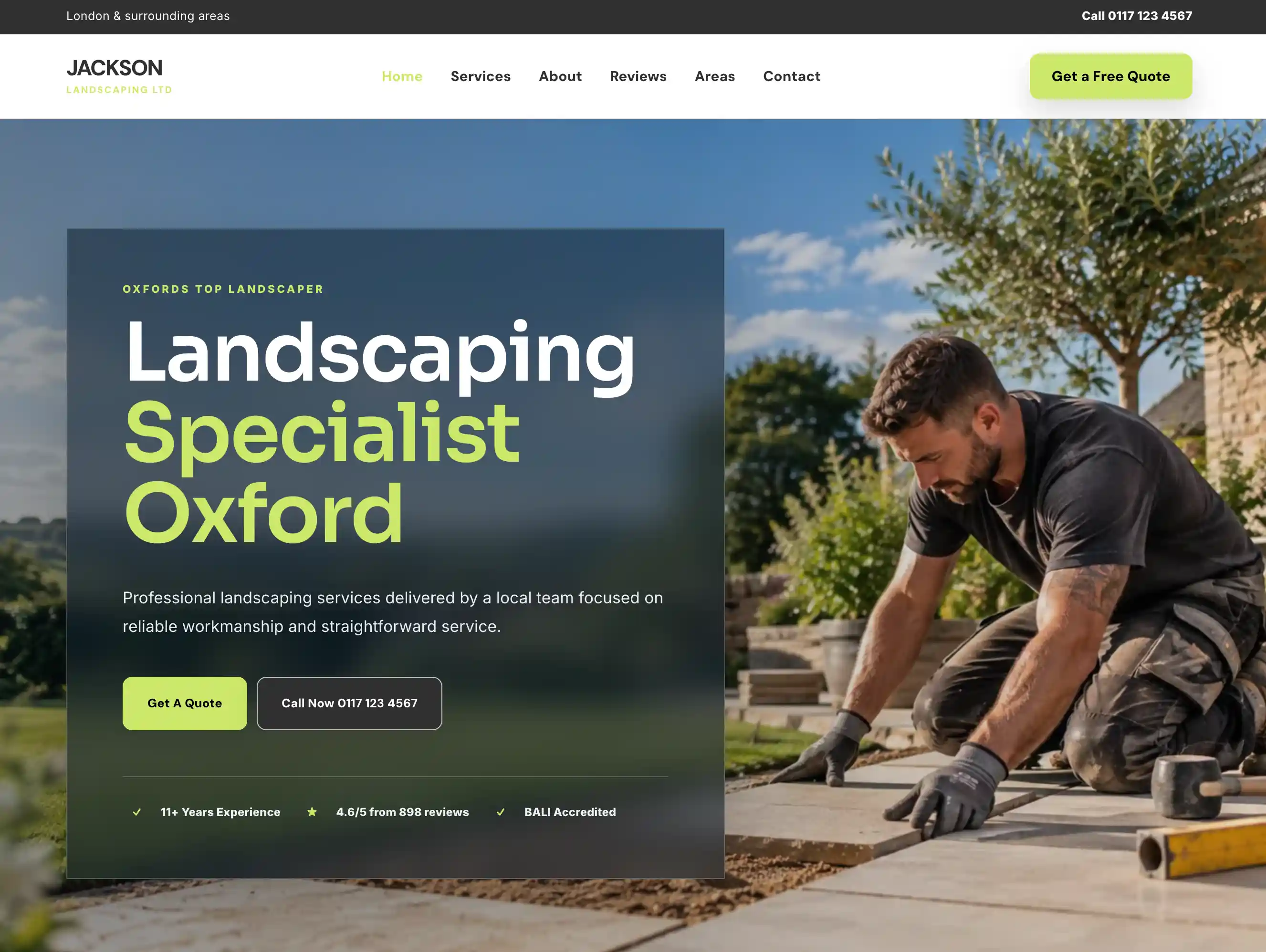 Website mockup